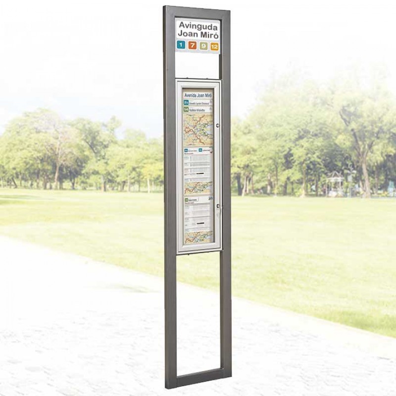 Tòtem parada d'autobús Milà